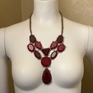 Elegant Red Statement Necklace